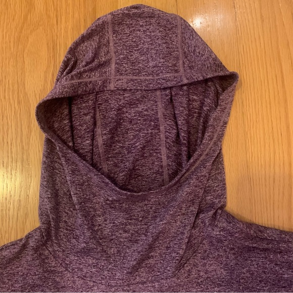 Athleta Uptempo II Elevate Hoodie in Heathered Plum Sz M - Picture 6 of 8